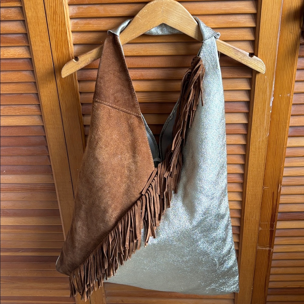 Borse In Pelle Western Fringe Leather Bohemian Shoulder Bag - Picture 2 of 15